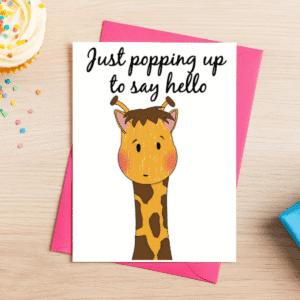 Giraffe Note Card