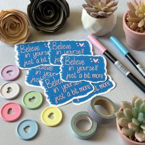 Believe in Yourself Matt Vinyl Sticker
