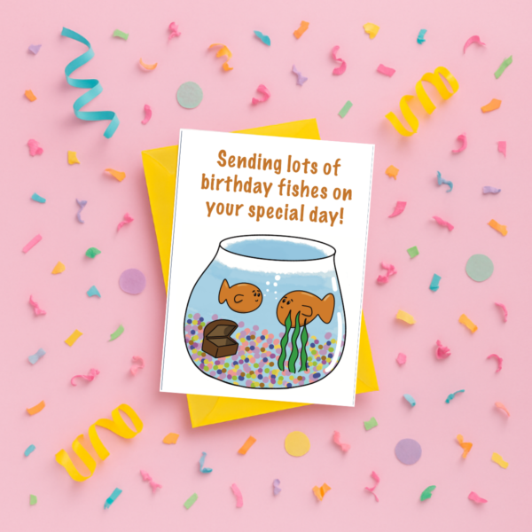 Birthday Fishes Greeting Card - Image 3