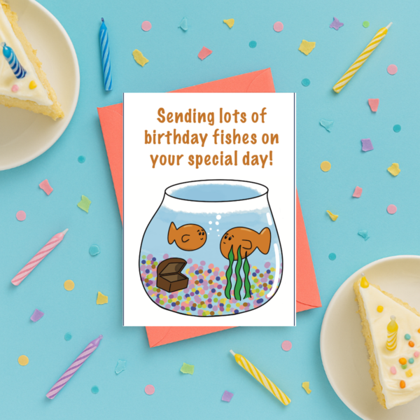 Birthday Fishes Greeting Card - Image 4