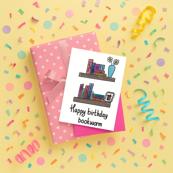 Bookworm Birthday Card - Image 2