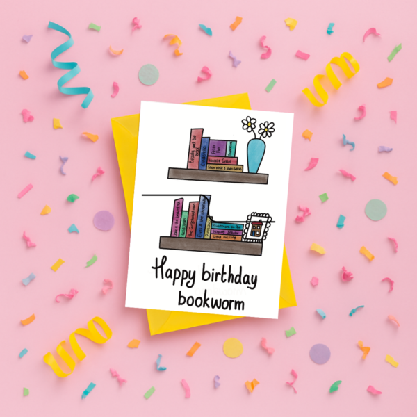 Bookworm Birthday Card - Image 3