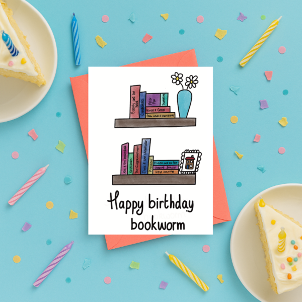 Bookworm Birthday Card - Image 4