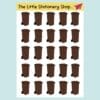 Brown Wheelie Bin Sticker Sheet Full Brown Wheelie Bin Sticker Sheet Full