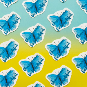 Change Can Be Beautiful Matt Vinyl Sticker