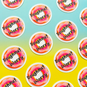 Doughnut Matt Vinyl Sticker