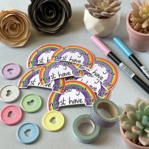 Hope Rainbow Matt Vinyl Sticker