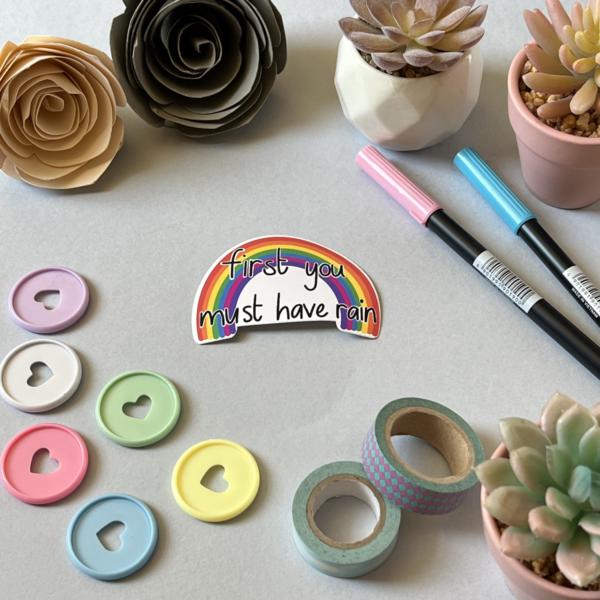 Hope Rainbow Matt Vinyl Sticker - Image 2
