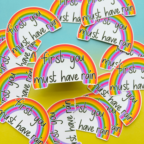 Hope Rainbow Matt Vinyl Sticker - Image 3