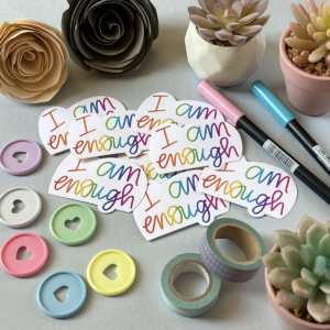 I Am Enough Matt Vinyl Sticker