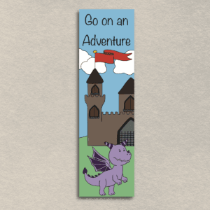 IMG_0152 Go On An Adventure Dragon Fantasy Handmade Bookmark