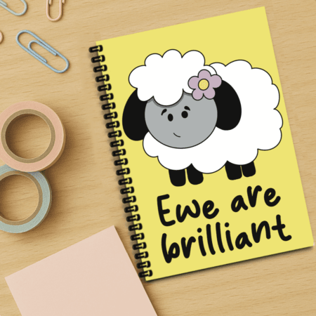 IMG_0185 Ewe Are Brilliant Sheep Handmade A5 Notebook