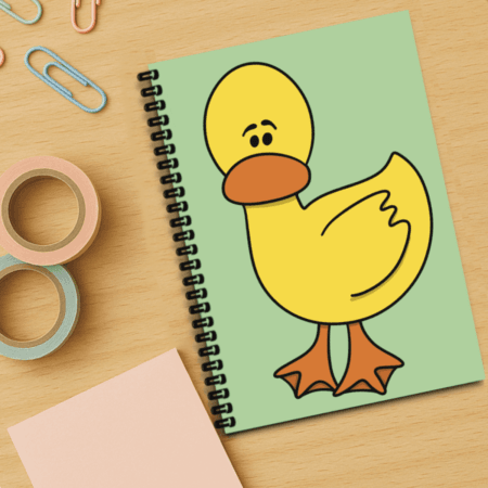 Worried Duck Handmade A5 Notebook