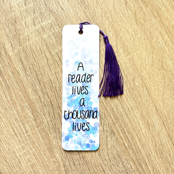 Thousand Lives Bookmark Blue - Image 2