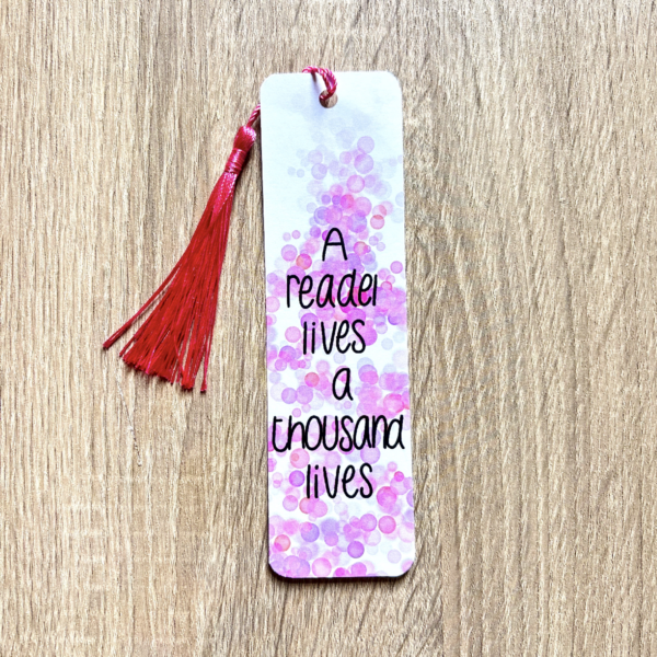 Thousand Lives Bookmark Pink - Image 2