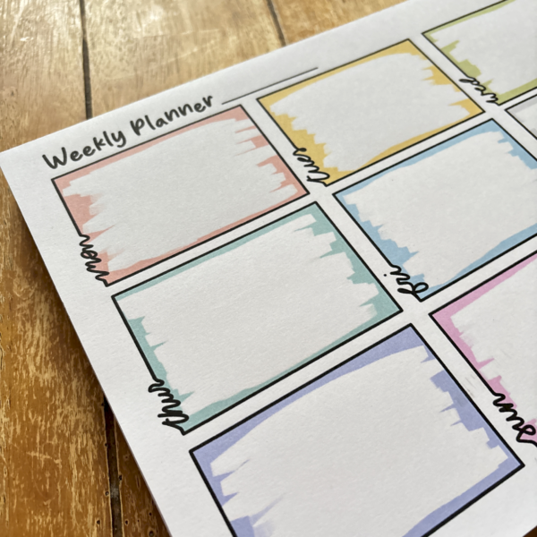 A4 Full Weekly Planner Pad - Image 2