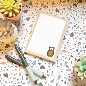 Owl A6 Memo Pad