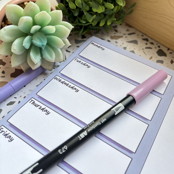 A5 Weekly Planner Pad
