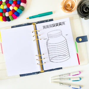Savings Tracker Planner Insert