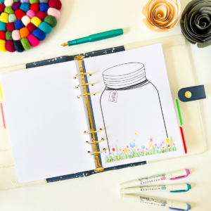 Gratitude Jar Planner Insert
