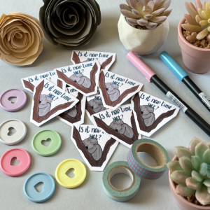 Is It Nap Time Matt Vinyl Sticker