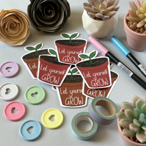 Let Yourself Grow Matt Vinyl Sticker