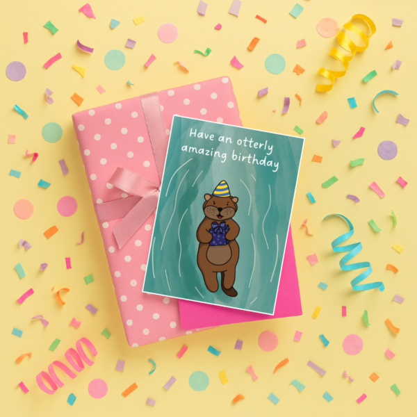 Otter Birthday Card - Image 2