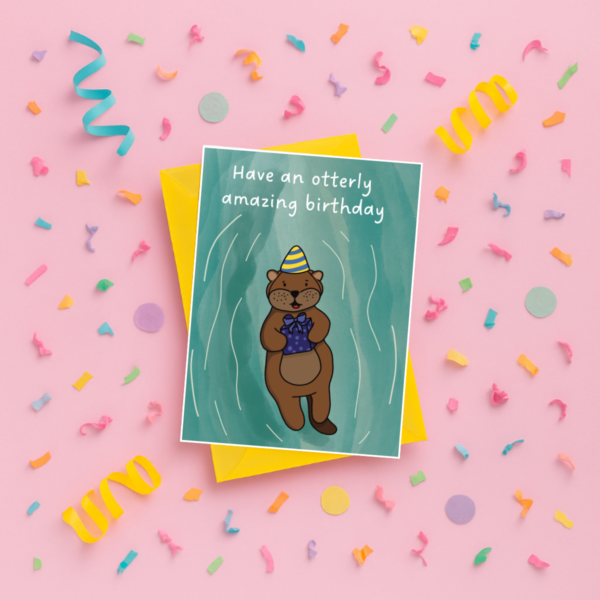 Otter Birthday Card - Image 3