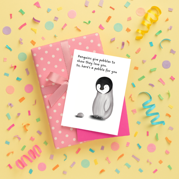 Penguin Love Greeting Card - Image 2