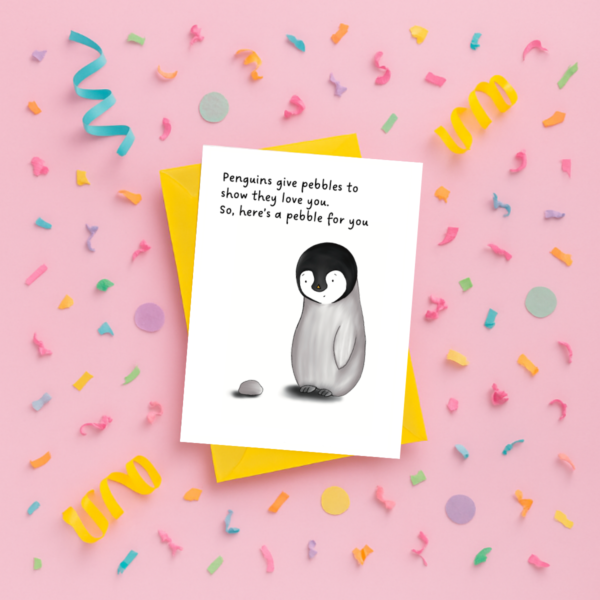 Penguin Love Greeting Card - Image 3