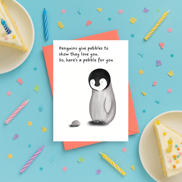 Penguin Love Greeting Card - Image 4