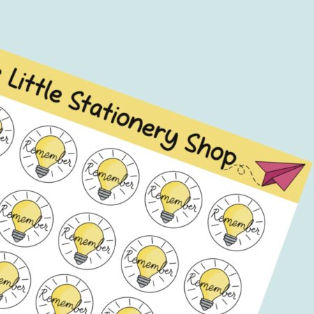 Reminder Sticker Sheet Main
