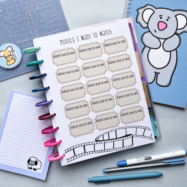 Film Tracker Planner Insert - Image 2