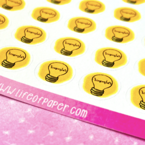 Reminder Icon Sticker Sheet