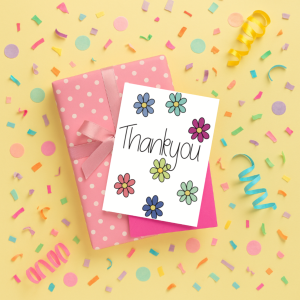Thank you Flowers Card - Image 2
