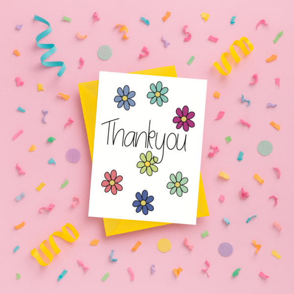 Thank you Flowers Card - Image 3