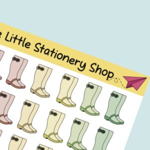 Wellington Boot Sticker Sheet Main