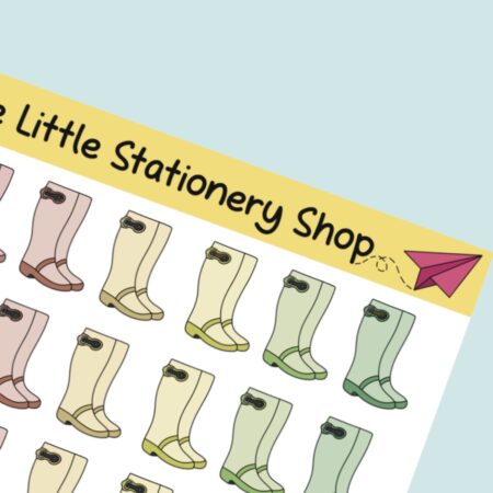 Wellington Boot Sticker Sheet Main Wellington Boot Sticker Sheet Main
