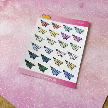 Aeroplane Doodle Planner Sticker Sheet