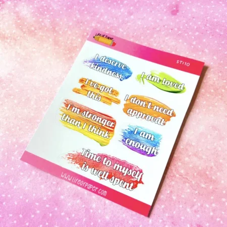 Affirmation Planner Sticker Sheet