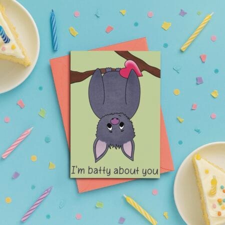 Batty About You Valentine’s Card