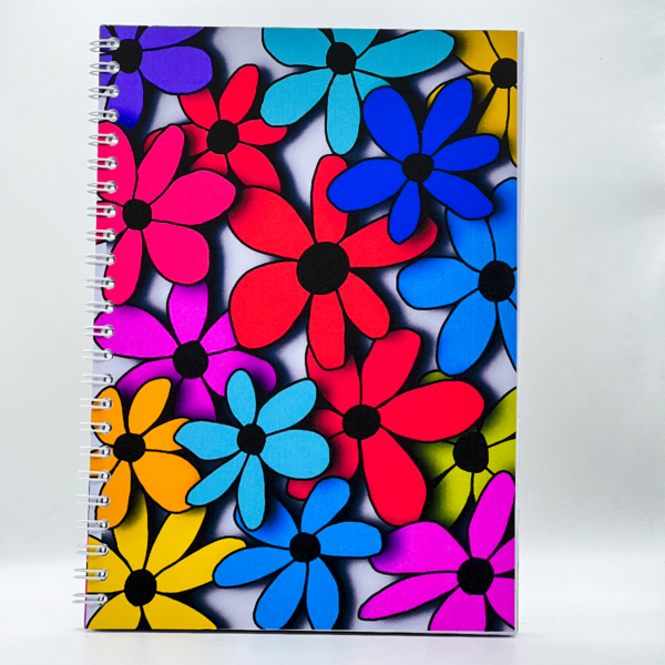 Bright Flowers A5 Notebook - Image 3