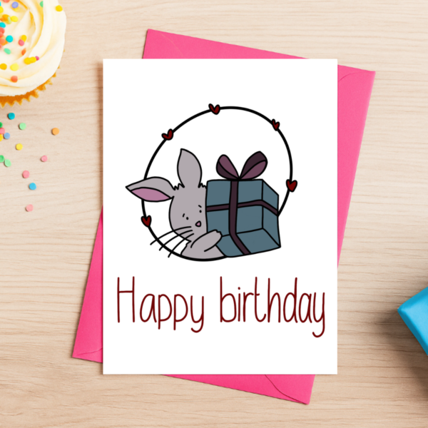 Bunny Birthday Card