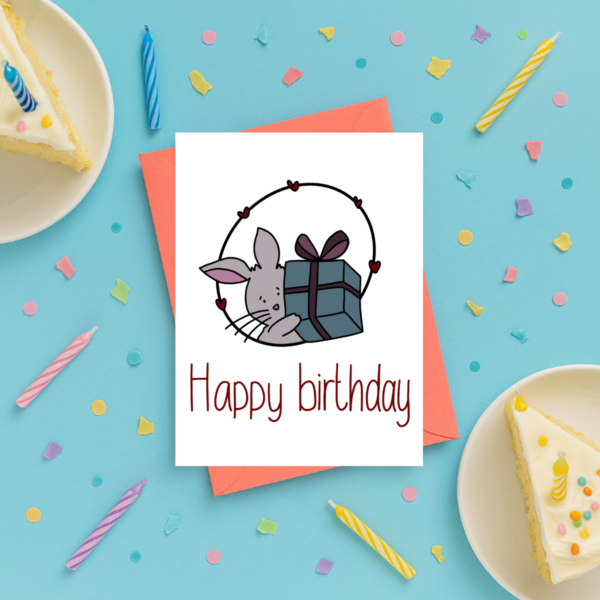 Bunny Birthday Card - Image 4