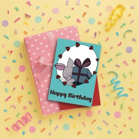Bunny Birthday Card