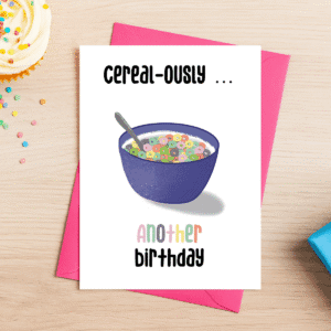 Cereal Pun Birthday Card
