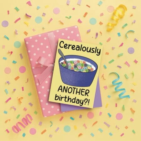 Cereal Pun Birthday Card