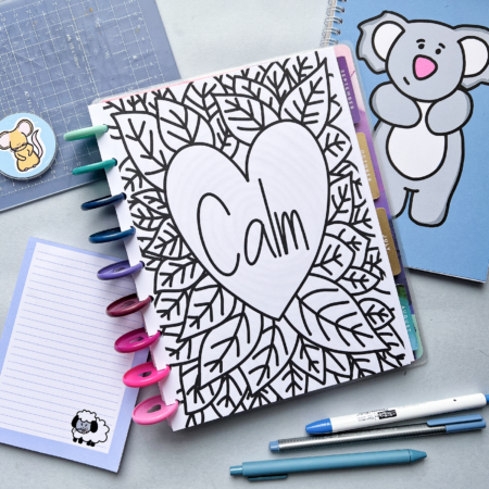 Colouring Sheet Planner Insert