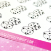 D6 Dice Sticker Sheet D6 Dice Sticker Sheet