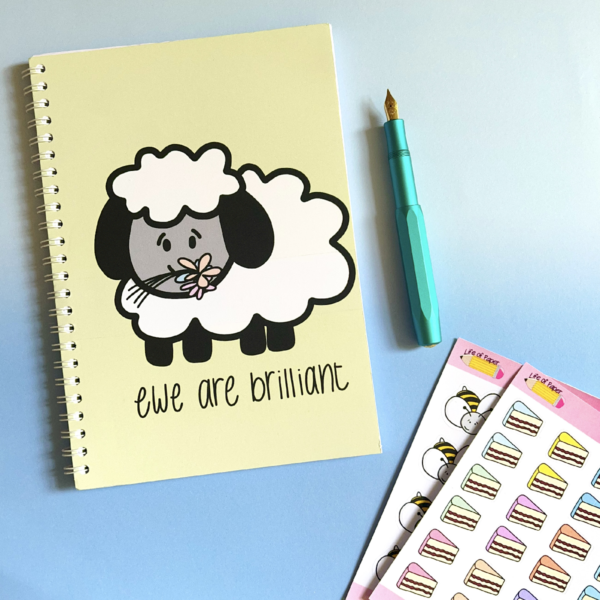 Ewe are Brilliant A5 Notebook - Image 3